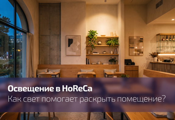 Освещение HoReCa: атмосфера, которая возвращает гостей