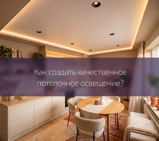 Как сделать качественное потолочное освещение, не усложняя себе жизнь