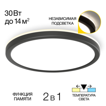 Citilux Basic Line CL738241VL Светильник с подсветкой Чёрный